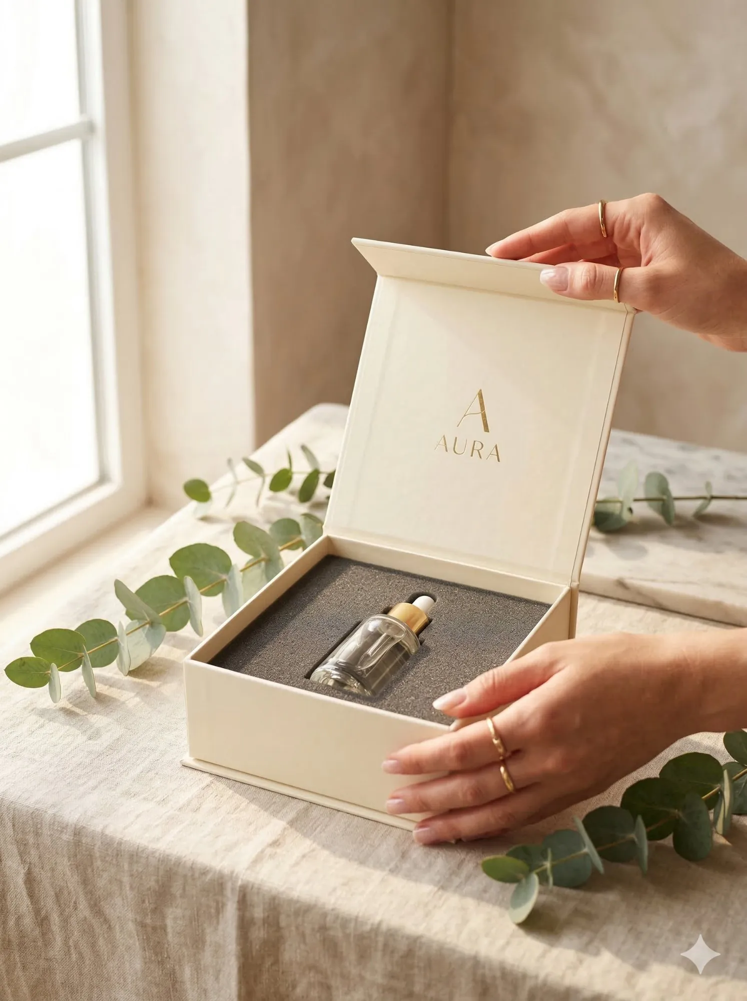 AURA luxury rigid box unboxing