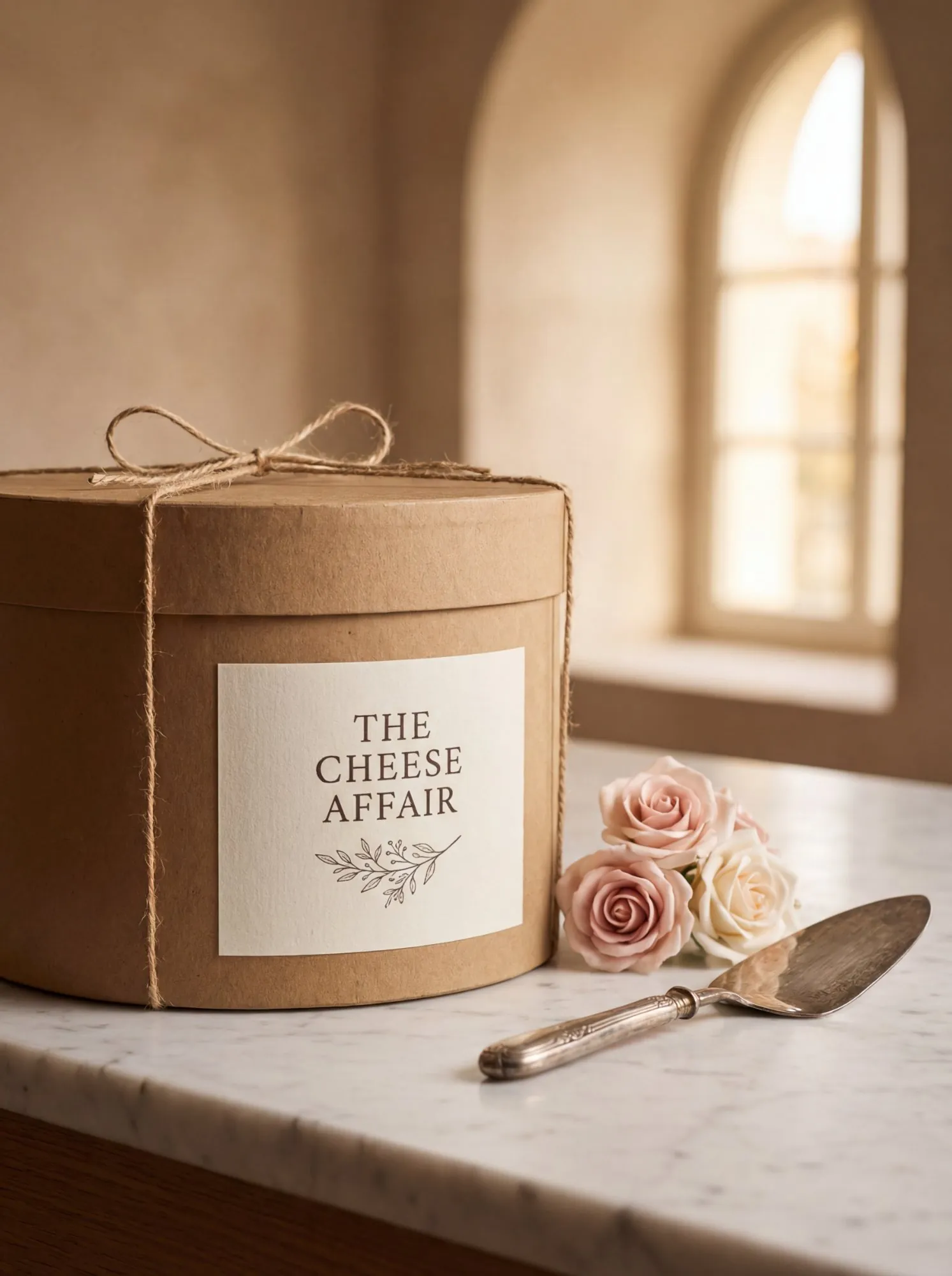 The Cheese Affair artisan cake box