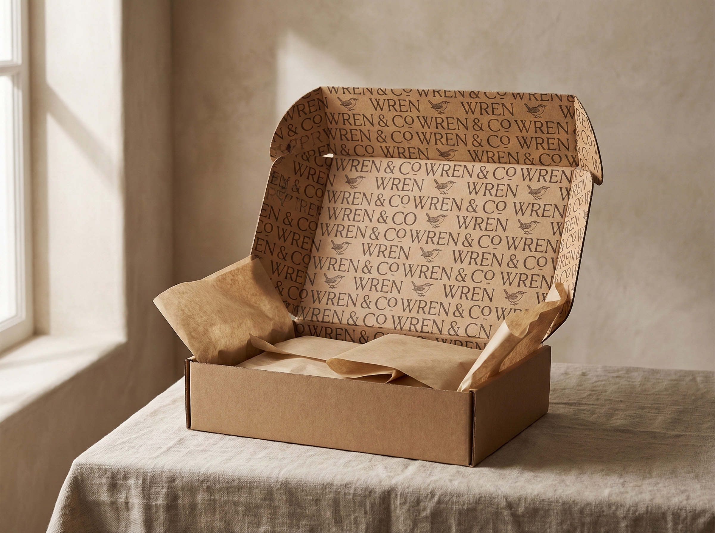 Flora and Reed full-color botanical custom printed packaging