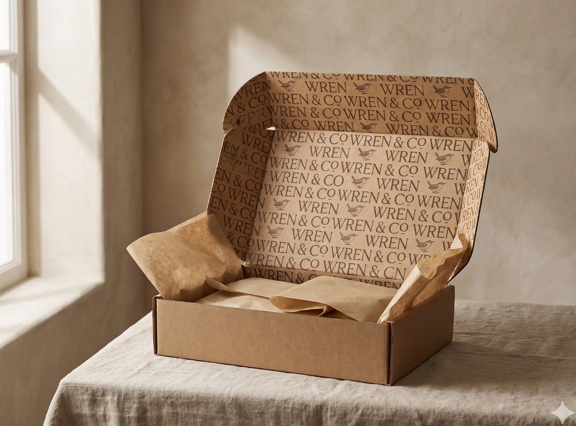 Full colour botanical custom printed packaging